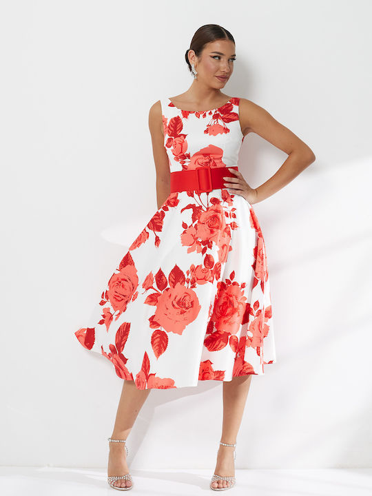 moon river sleeveless midi dress Moon River | Marleigh Sleeveless Midi Dress