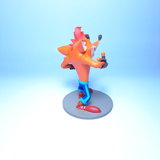 Фигура Crash Bandicoot Поз 2 3D Отпечатана 7 6 см 1:24