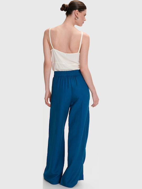 Femei Din material textil Pantaloni Albastră