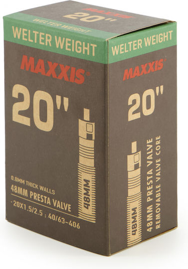 Maxxis Αεροθαλαμος 20x1.50/2.50 Fv 48mm Welter Weight Μαύρο