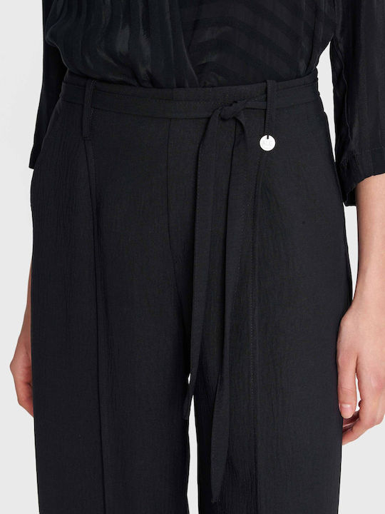 Women's Fabric Trousers Black