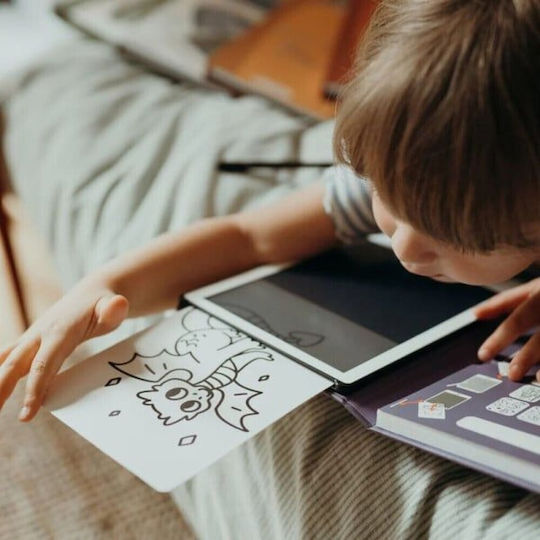 Kidywolf Kids Drawing Tablet LCD Screen 30 Cards Oceans & Pirates