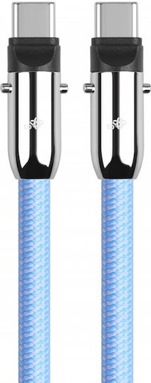 Tb Energy Braided USB 2.0 Cable USB-C male - USB-C / USB-A PD Μπλε 1m
