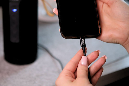 Savio USB 2.0 Cable USB-C male - 3.5mm Black 1m