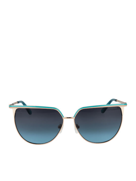 Guess Guess Women's Sunglasses with Black Metallic Frame and Blue Gradient Lenses GU00132 92W