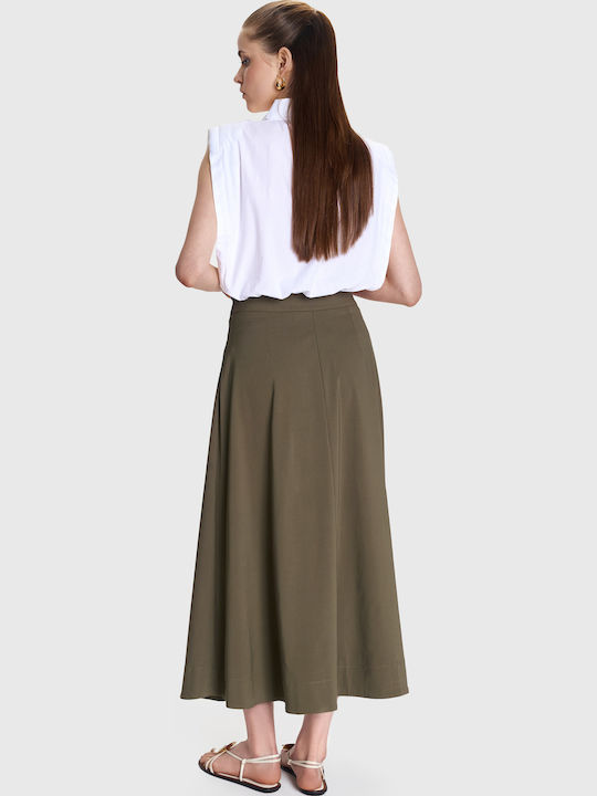 Midi Skirt Envelope Green