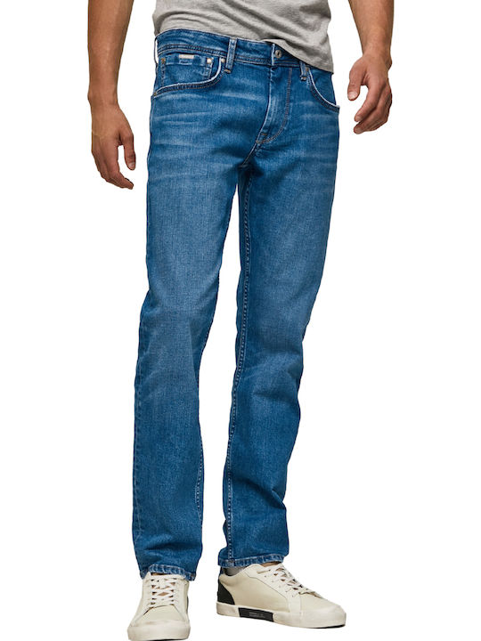 Cash Ανδρικό Παντελόνι Τζιν με Regular Straight Εφαρμογή Blue