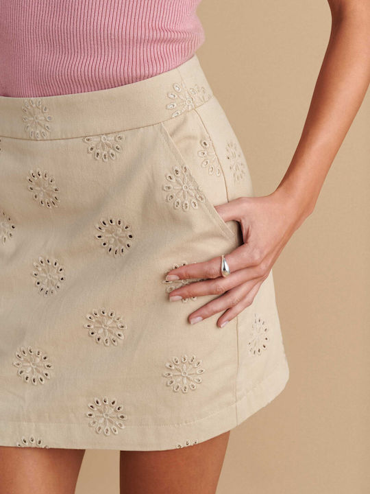 Mini Skirt Beige