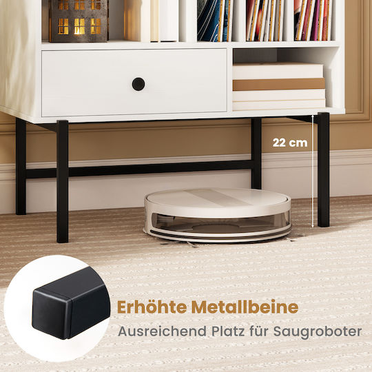 Costway Hi-Fi Furniture White