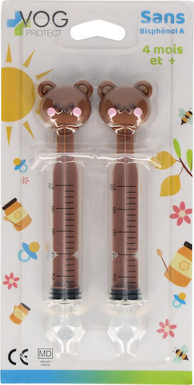 Vp Santé Bear Baby Nose Syringes Without Bisphenol A 4 Months Over Brown