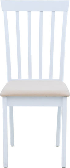 Houston Dining Room Wooden Chair White Shade 40x49x94cm