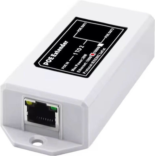 E-zy.net 1t2prie 1 2 10/100μ PoE-Adapter Extender Switch 48V 802.3af