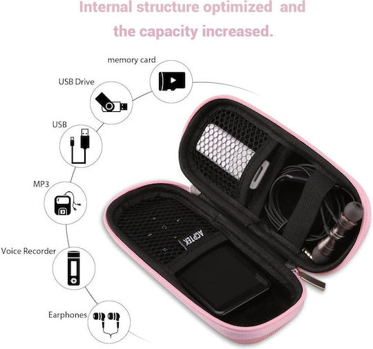 Agptek Agptek Earphone Pouch 1000-41660081 in Pink Color