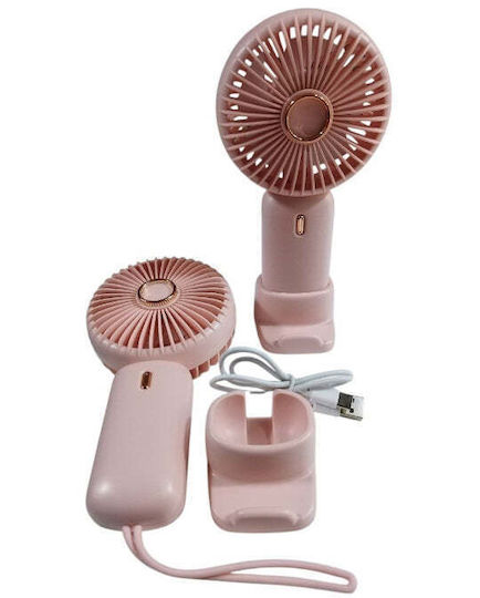 Handheld Desktop Usb Fan Rechargeable Small Quiet Personal Fans Portable Dd-132 White
