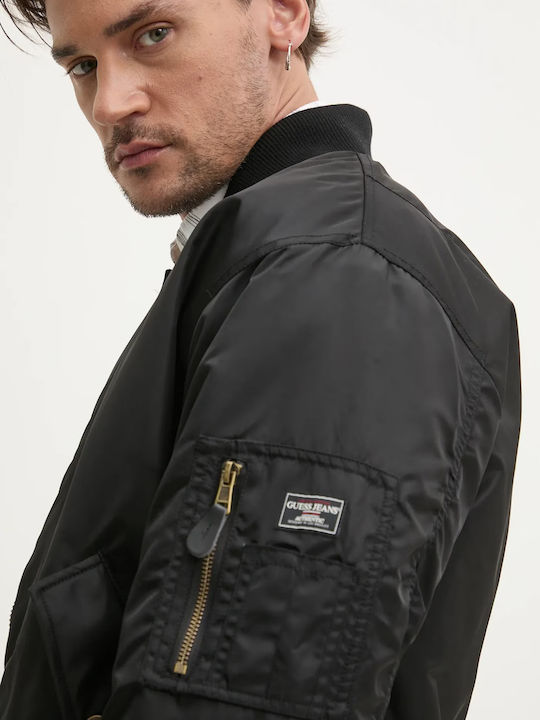 Jacke Bomber Wasserdicht und Winddicht Black