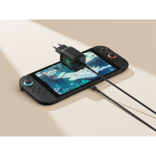 Belkin Φορτιστής Χωρίς Καλώδιο GaN με 2 Θύρες USB-C 65W Μαύρος (ENA007kqBK)