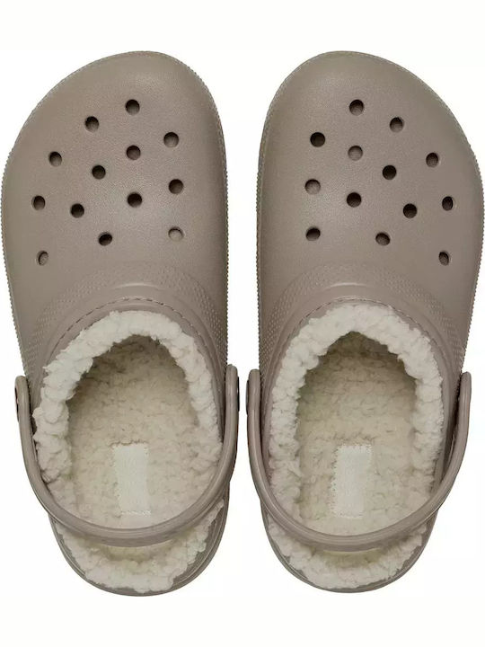 Παντόφλες Μπεζ Classic Lined Clog