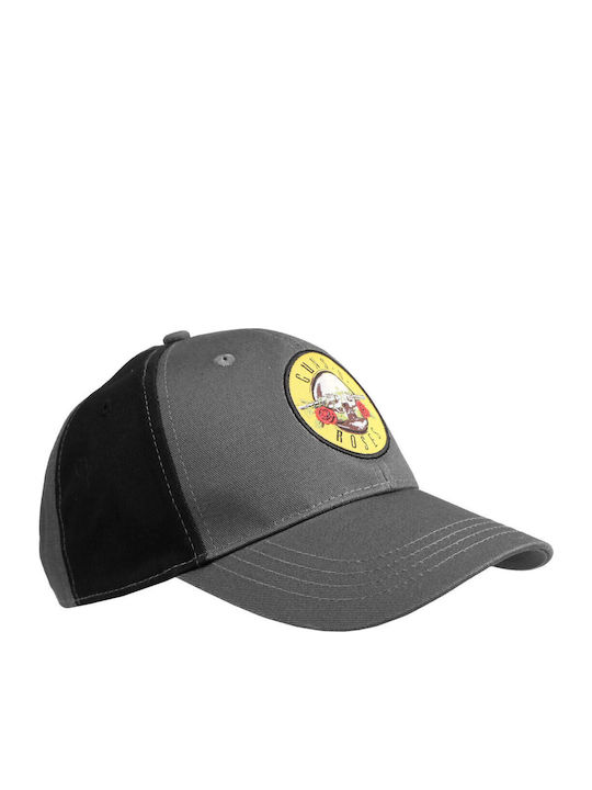 Guns N' Roses Circle Logo Baseball Cap Charcoal Schwarz Gnr2tcap01cb
