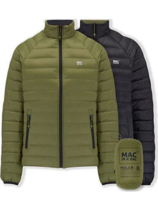 Winter Jacke Puffer Khaki Black