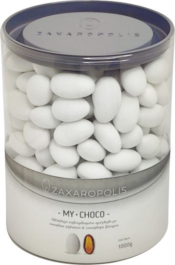 Zaxaropolis Κουφέτα Αμυγδάλου My Choco σε Σχήμα Κλασικό με Γεύση Μπανάνα Λευκό 1000gr