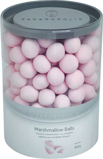 Zaxaropolis Бадеми Marshmallow Balls във Форма Класически с Вкус Шоколад Розов 800гр
