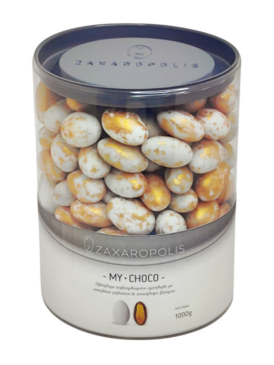 Zaxaropolis Κουφέτα Αμυγδάλου My Choco σε Σχήμα Κλασικό με Γεύση Stracciatella Ροζ 1000gr