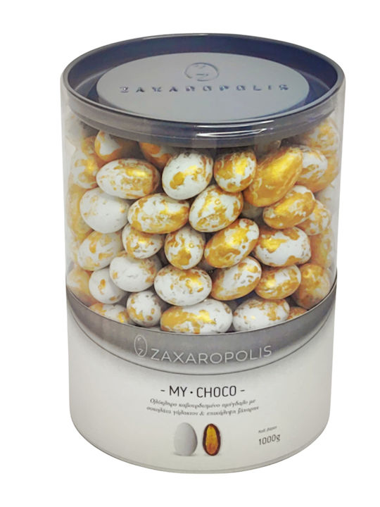 Zaxaropolis Κουφέτα de Migdale My Choco în Formă Clasic cu Aromă de Ciocolata Auriu 1000gr
