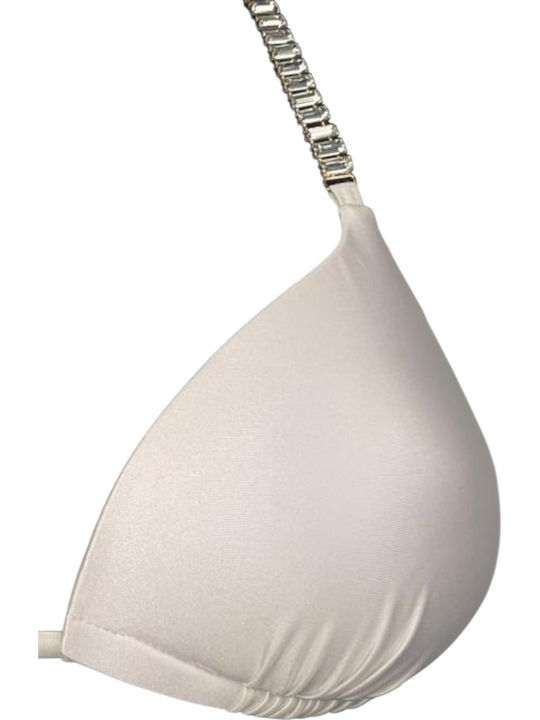 Set Bikini Triangle with Light Padding White