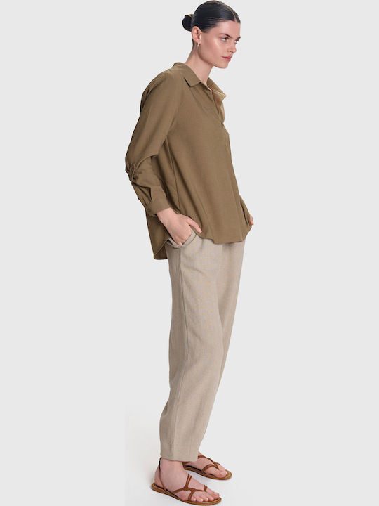Tunic Long Sleeve Brown