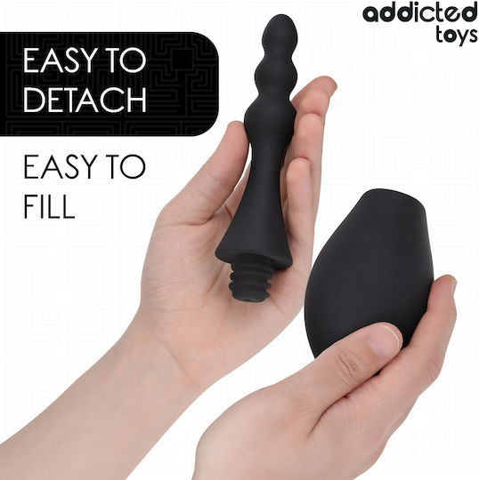 Addicted Toys Travel Cleaner Πρωκτικό Ντους Μαύρο