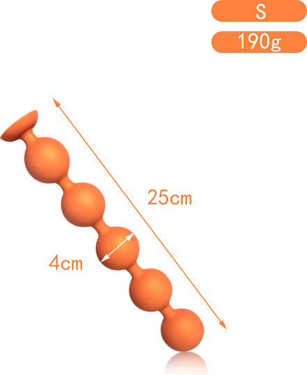 Anus Butt Plug Suction Golden L 38cm