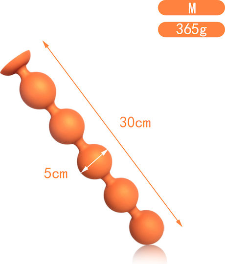 Anus Butt Plug Suction Golden Xxl 49cm