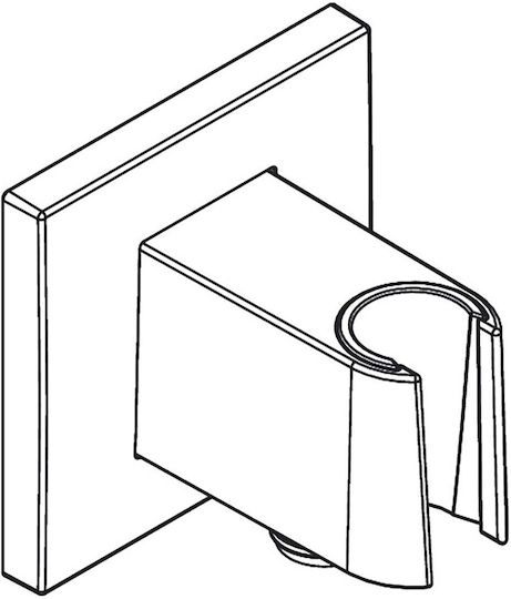 Fixfit E Wandmontage-Duschhalter Schwarz Matt 26889670 Hansgrohe
