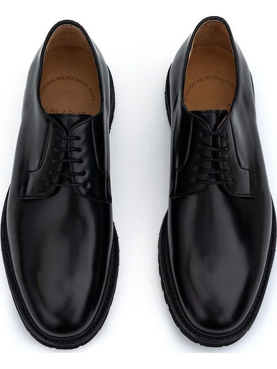 Leder Herrenschuhe Schwarz