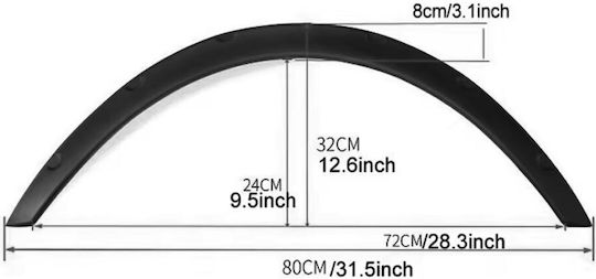 Decorative Feather Set for Eyebrow Wheel 4 Pieces W17904