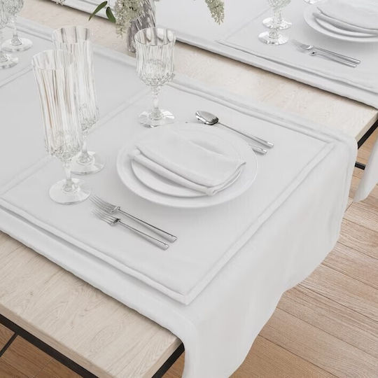 Kotonia Home Runner Din Bumbac Set Alb 45x300cm