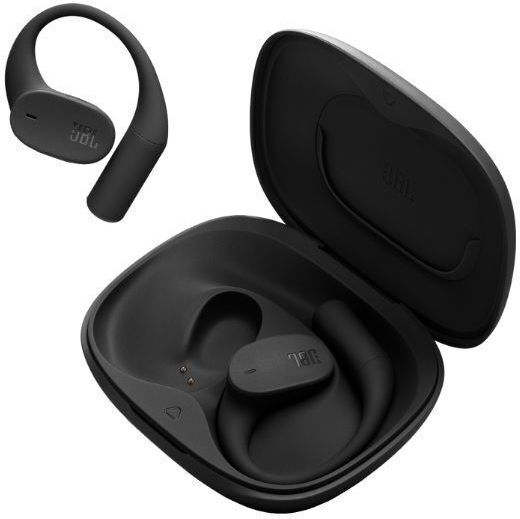 JBL Sense Lite Open Ear Bluetooth Handsfree Ακουστικά με Αντοχή στον Ιδρώτα και Θήκη Φόρτισης Μαύρα