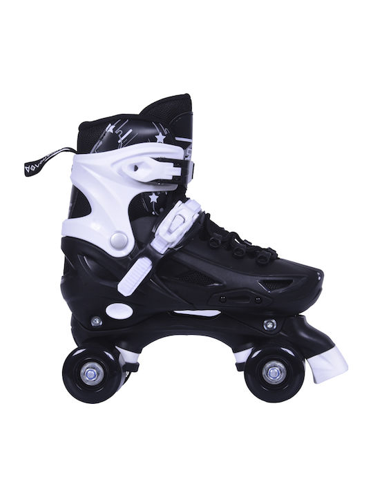 Athlopaidia Adult/Kids Adjustable Inline Rollers Black 2 in 1
