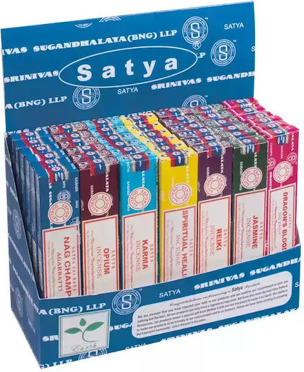 Комплект Ароматни Пръчици Satya Multi Fragrance Incense Sticks 7 броя