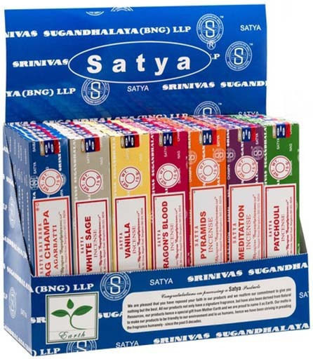 Комплект от 7 Ароматни Пръчици Satya Multi Fragrance Incense Sticks