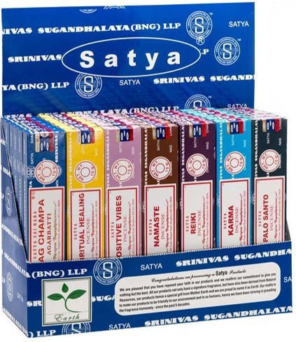 Set Ινδικά Αρωματικά Στικ Satya Mehrfarbige Räucherstäbchen 7 Stück