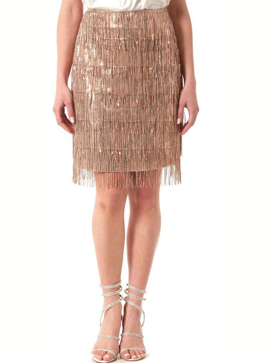 Bleistift Midi Rock Gold