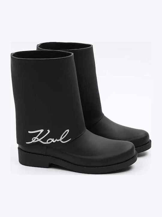 Women's Short Wellies Black