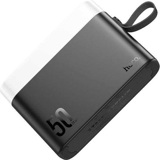 Hoco J94A Masterful Power Bank 50000mAh 22.5W With 2 USB-A Output Ports And USB-C Quick Charge Port Black