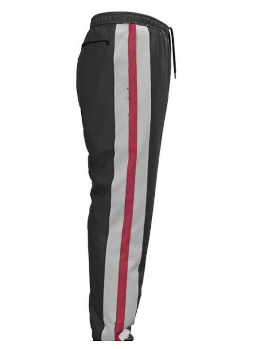 Pantaloni de trening Lucios cu Elastic Black/white
