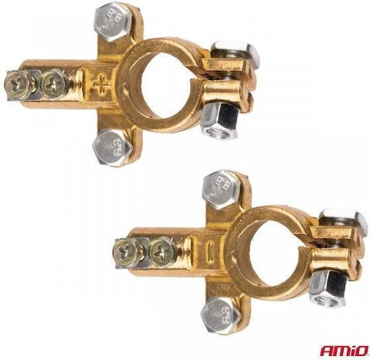 Battery Terminals Brass 12v 800a Amio 2 Pcs Amio 04390/am