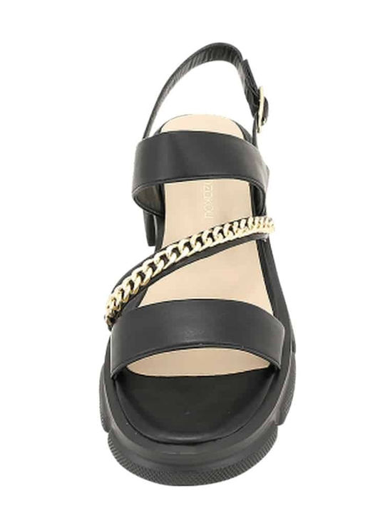Leather Sandals Black