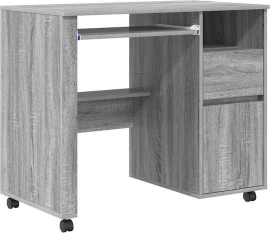 Computer Büro Holz Grey Sonoma 91x50x77cm