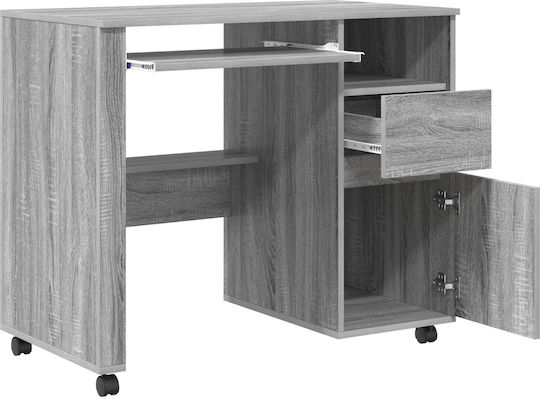 Computer Büro Holz Grey Sonoma 91x50x77cm