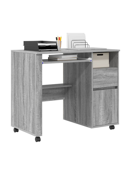 Computer Büro Holz Grey Sonoma 91x50x77cm